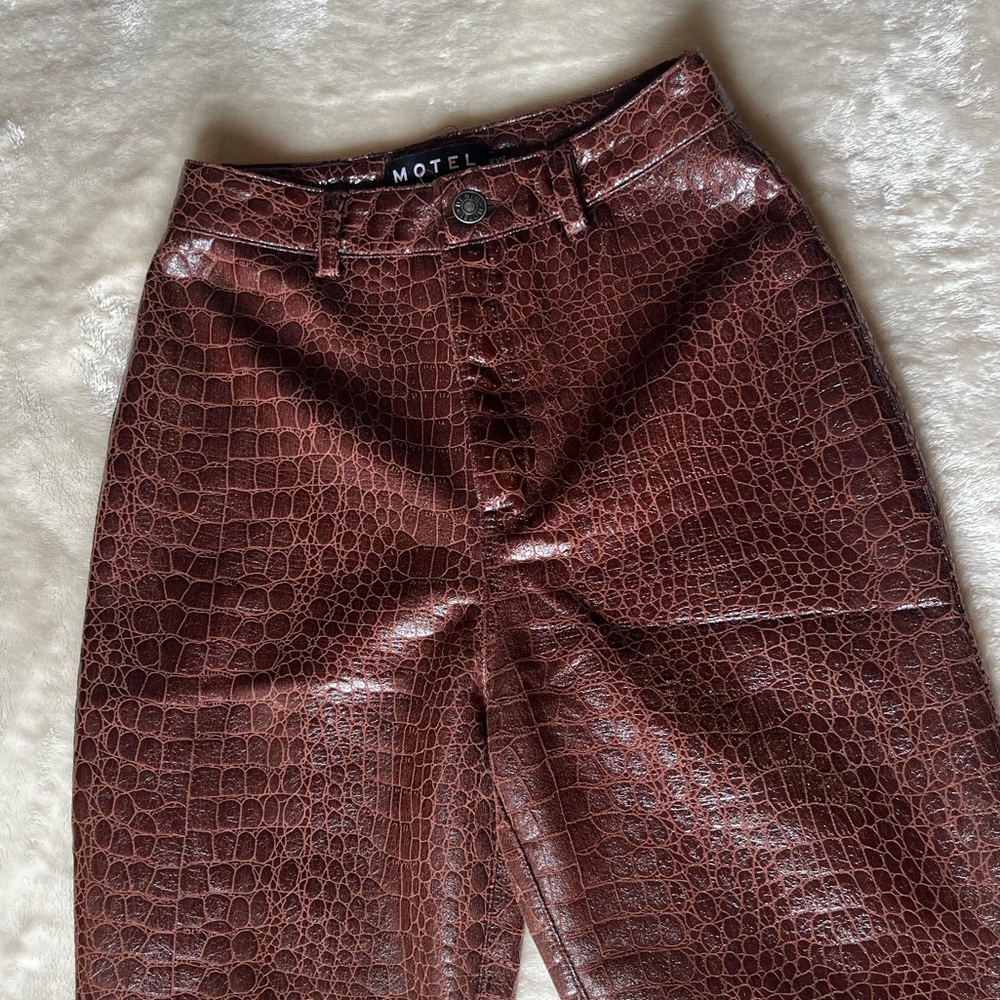 Motel Rocks Faux Leather Pants
